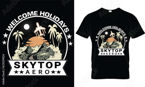 Holiday Sky top...T shirt Design template