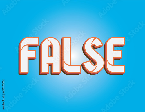 FALSE TEXT EFFECT E[PS