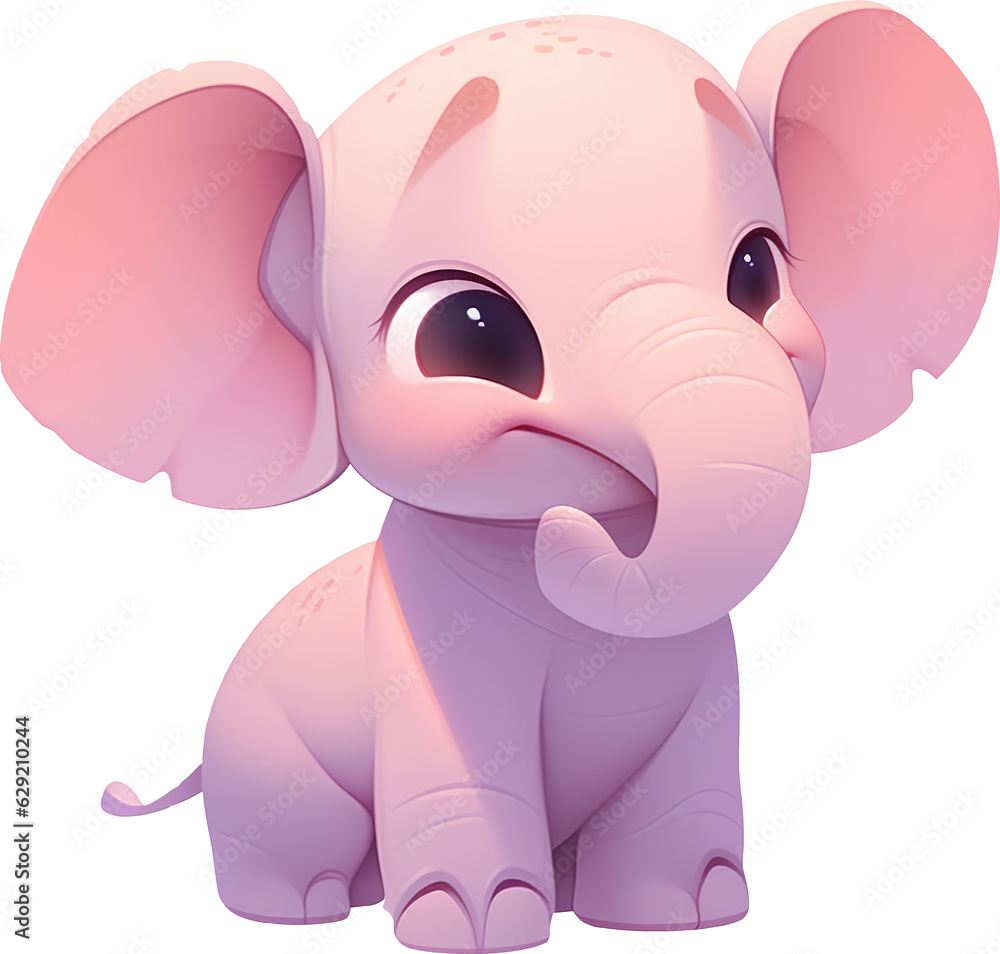 Naklejka premium Elephant Calves Innocence in the Wild