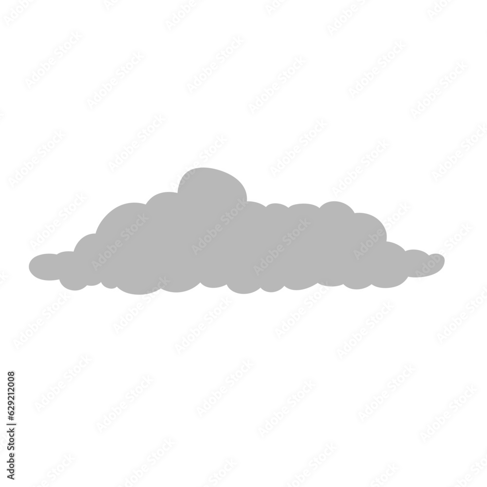 Cartoon overcast cloud vector. vector illustration Cartoon overcast cloud vector. vector illustration