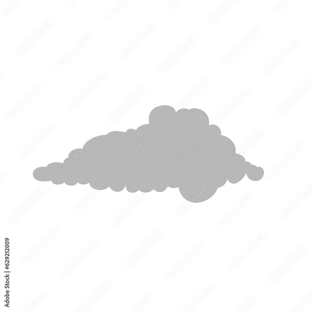 Cartoon overcast cloud vector. vector illustration Cartoon overcast cloud vector. vector illustration