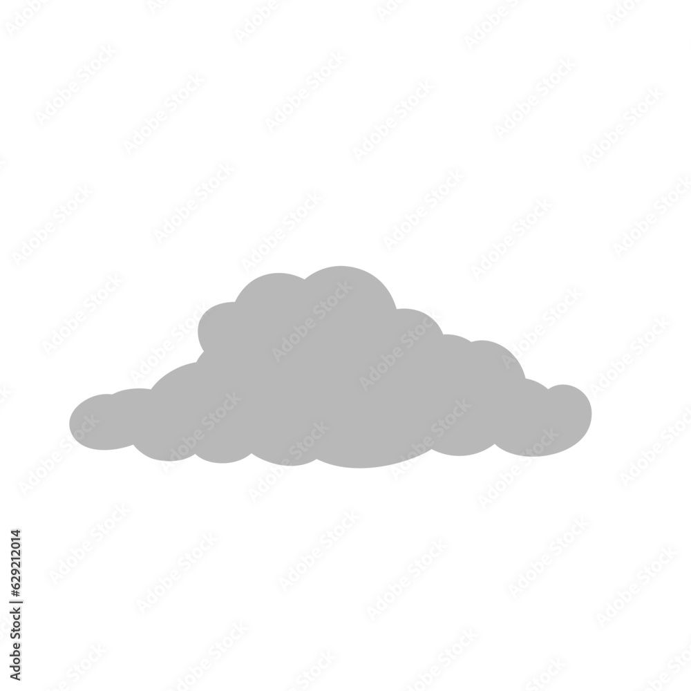 Cartoon overcast cloud vector. vector illustration Cartoon overcast cloud vector. vector illustration