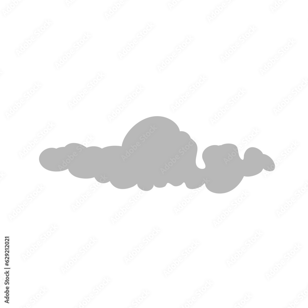 Cartoon overcast cloud vector. vector illustration Cartoon overcast cloud vector. vector illustration