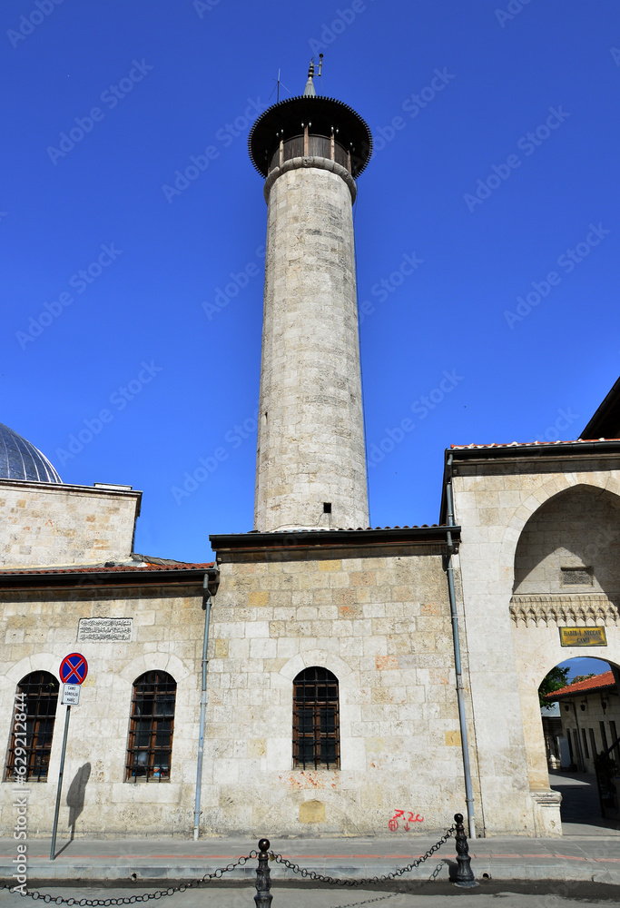 Located in Hatay, Turkey, the Habibi Naccar Mosque was built in the 11th century. It was renovated in the 19th century.