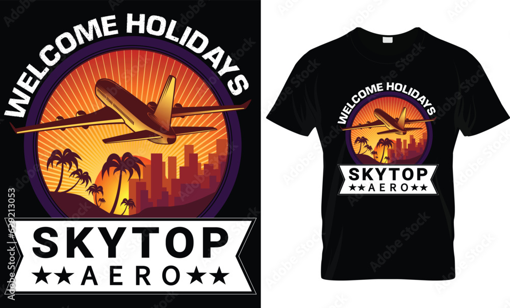 Holiday Sky top...T shirt design template