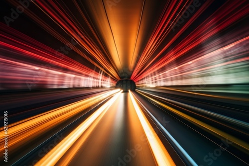 Abstract speed motion on the road with motion blur background