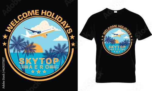 Holiday Sky top... T shirt design template