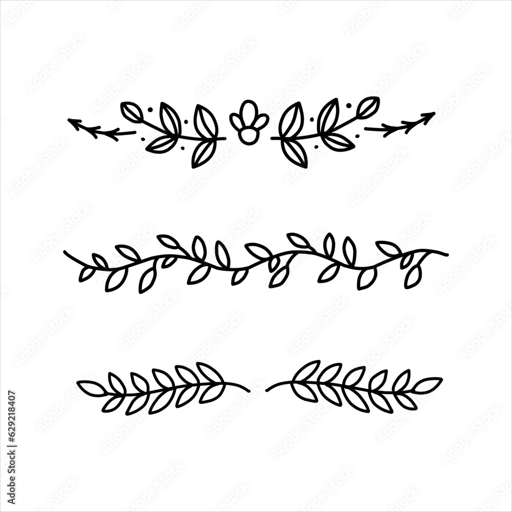 Set of hand drawn underlines on a white background EPS Vector Set of hand drawn underlines on a white background EPS Vector