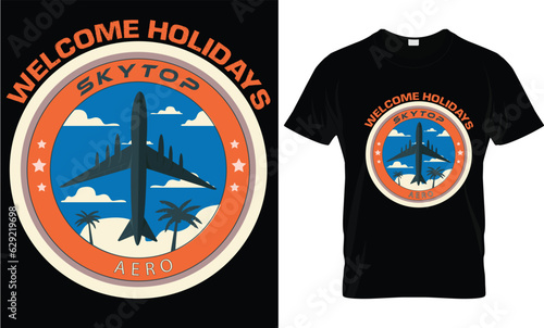 Holiday Sky top... T shirt design template