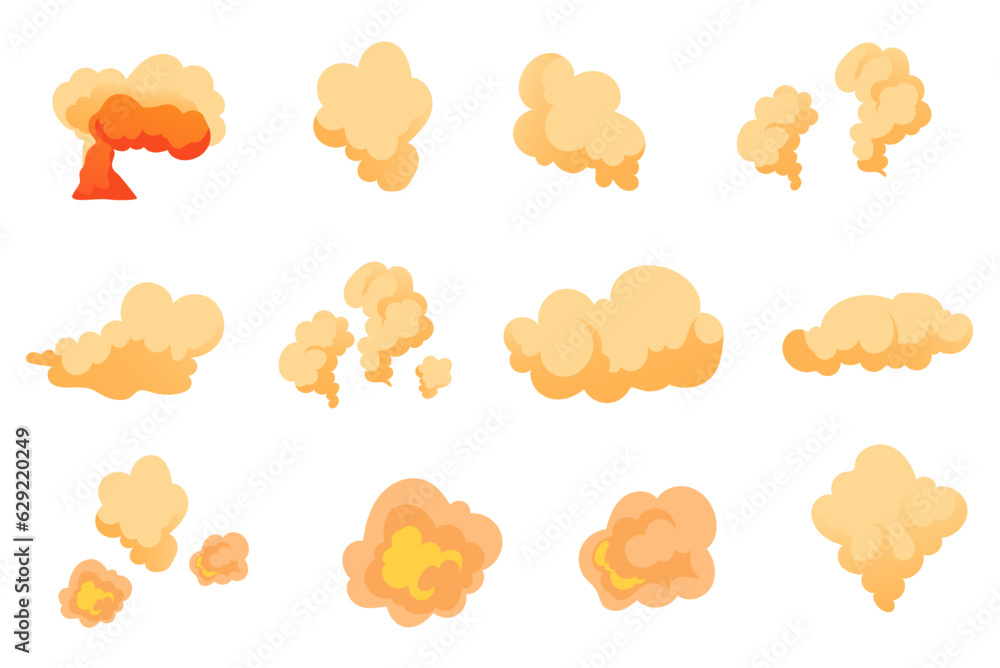 Smell cloud stink poison smoke gas isolated set concept. Vector graphic design illustration Smell cloud stink poison smoke gas isolated set concept. Vector graphic design illustration