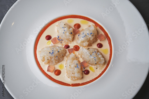Sweet and sour squid carpaccio
