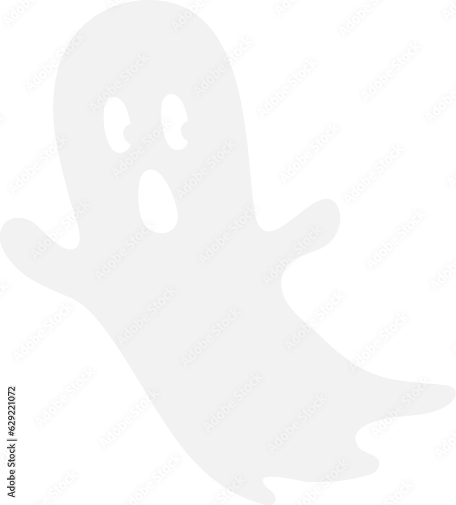 Naklejka premium spooky ghost halloween