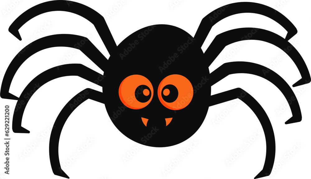 spider spooky halloween vector