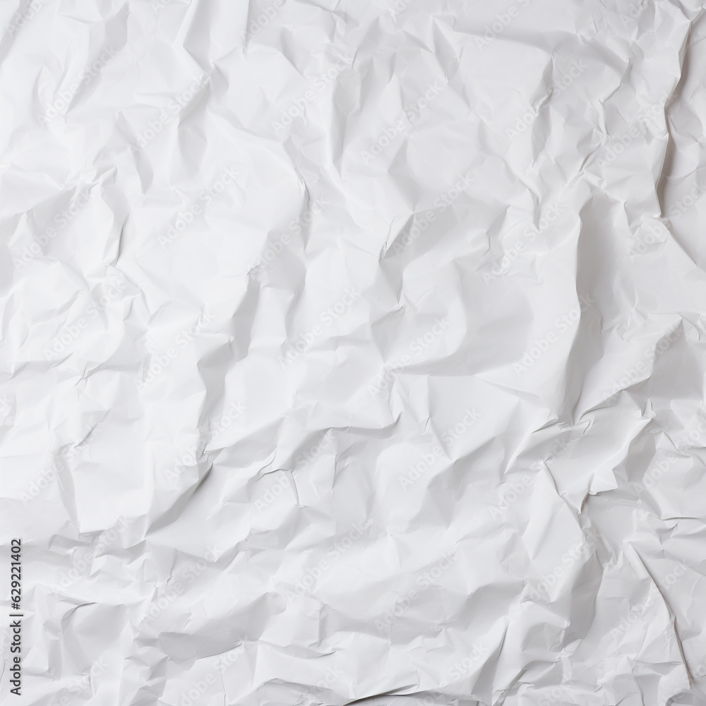 Paper which is crumpled white background screen Paper which is crumpled white background screen