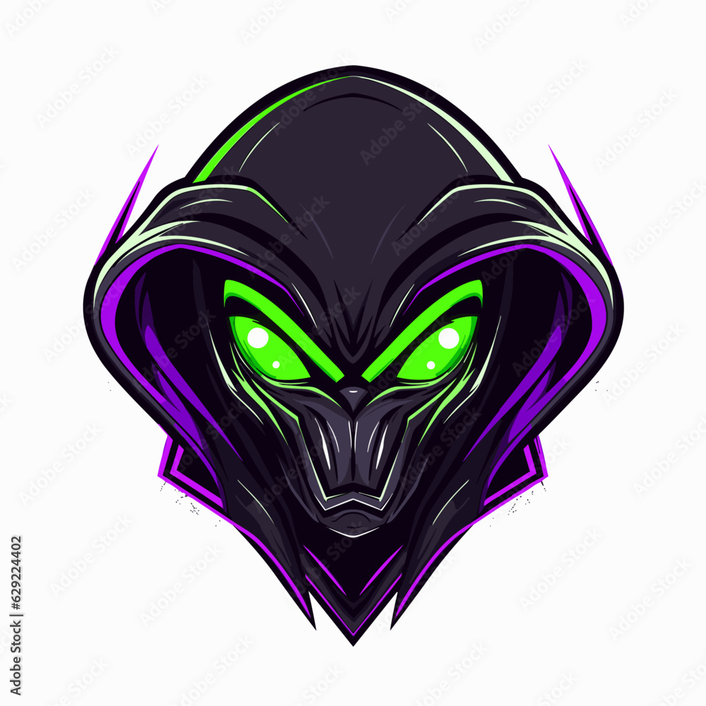 Esport vector logo alien, alien icon, alien head, vector, sticker Esport vector logo alien, alien icon, alien head, vector, sticker