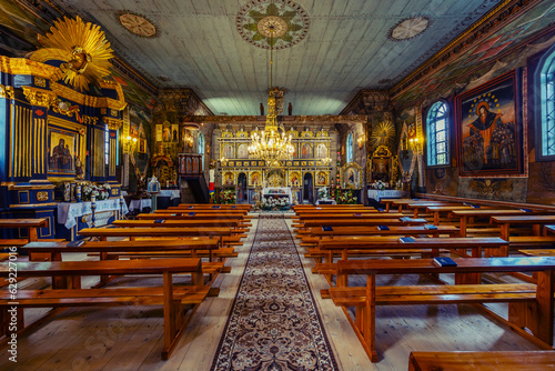 St. Michael Archangel's gothic wooden church, Brunary, Lesser Poland Voivodeship, Poland photo