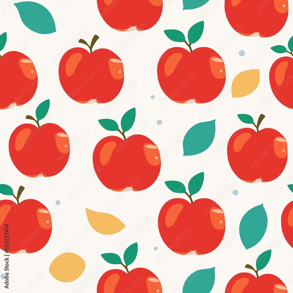 Apple vector illustration, fruit background Apple vector illustration, fruit background