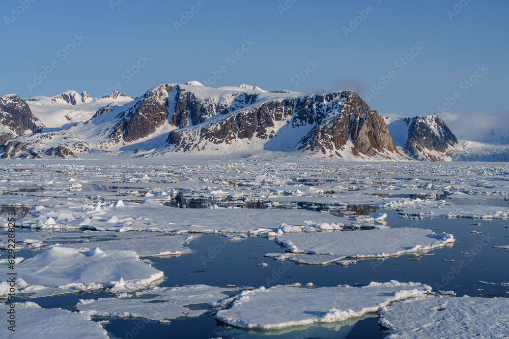 Arctic landscape in Svalbard