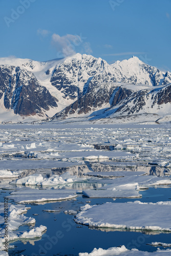 Arctic landscape in Svalbard