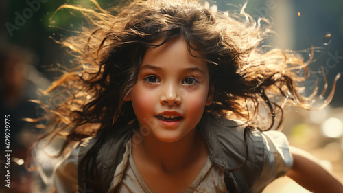 Wallpaper Mural Thai farmer children playing on a rice field.generative ai Torontodigital.ca