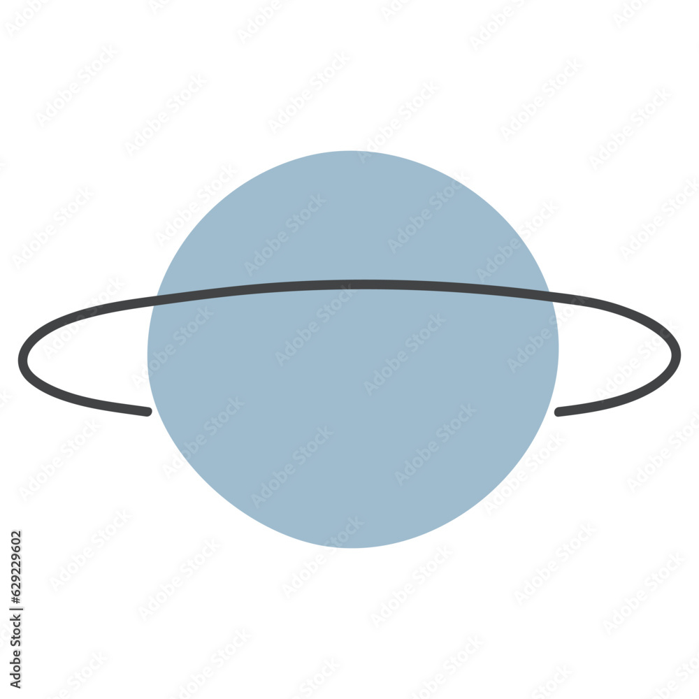 Uranus Single 1 cute on a white background, vector illustration. Uranus Single 1 cute on a white background, vector illustration.