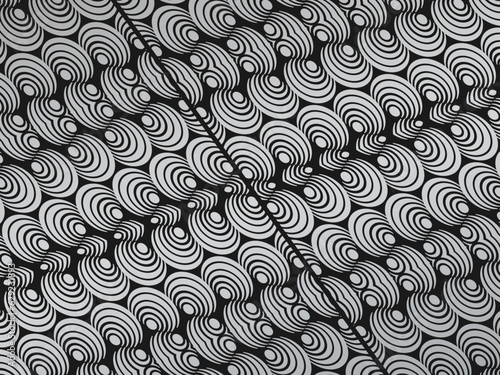 Black abstract background design. Modern wavy lines pattern  guilloche curves  in monochrome colors. Premium line texture  for banner  business background  wallpaper  card  fabric  etc. Dark horizonta