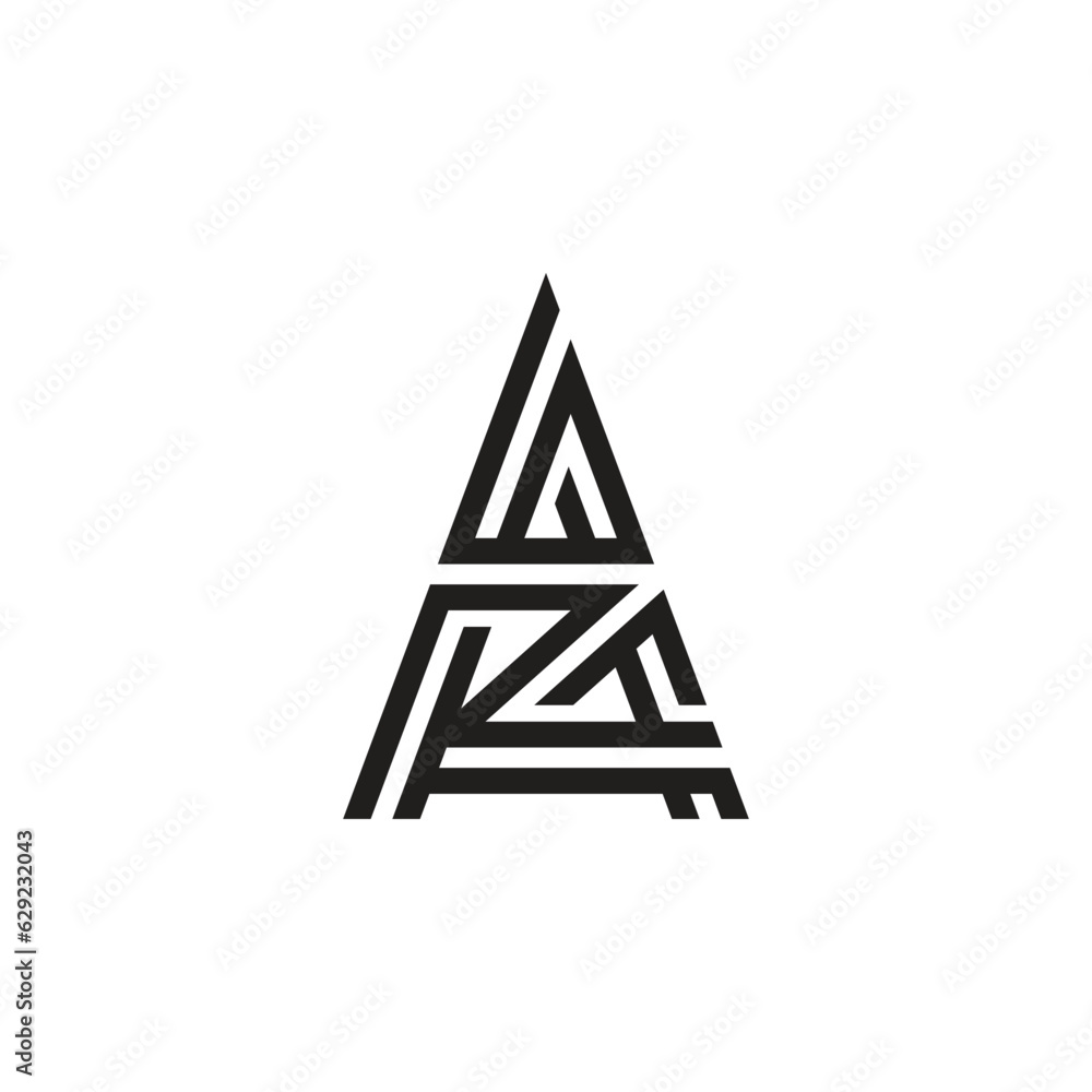 Monoline Letter Az Or Za Logo Design Vector Pro Vector Monoline Letter Az Or Za Logo Design Vector Pro Vector