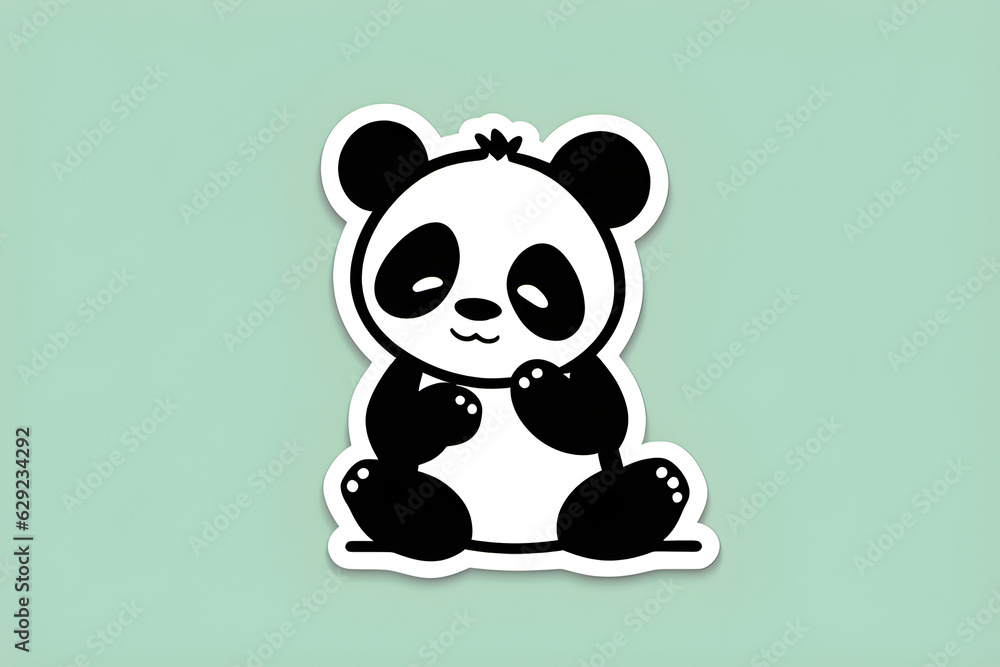 panda with a heart.
Generative AI panda with a heart.
Generative AI