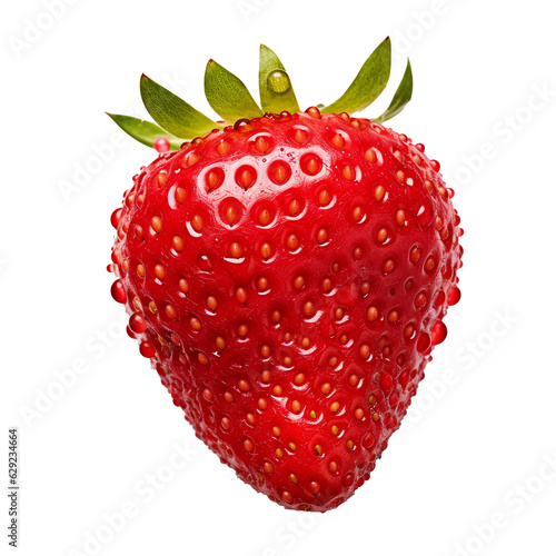 Fresh Strawberry isolated with transparent background PNG