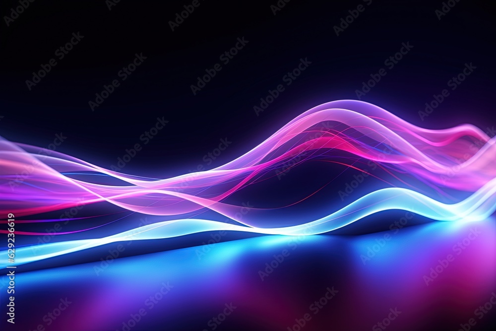 abstract futuristic background with pink blue glowing neon moving high speed wave lines and bokeh lights. Data transfer concept Fantastic wallpaper abstract futuristic background with pink blue glowing neon moving high speed wave lines and bokeh lights. Data transfer concept Fantastic wallpaper