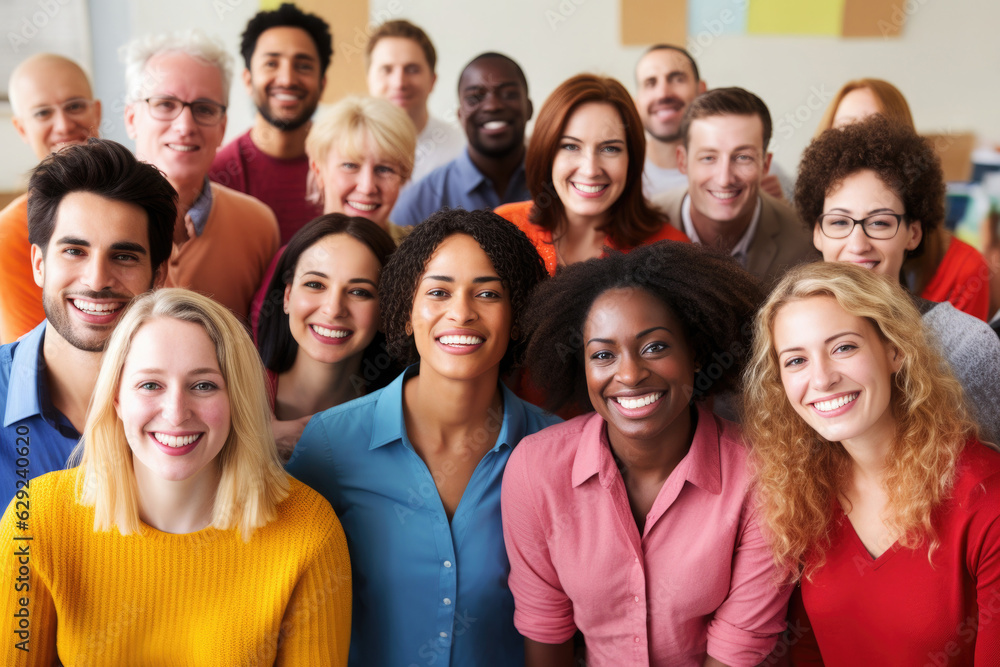 Happy smiling people looking at camera. Diversity group of people Happy smiling people looking at camera. Diversity group of people