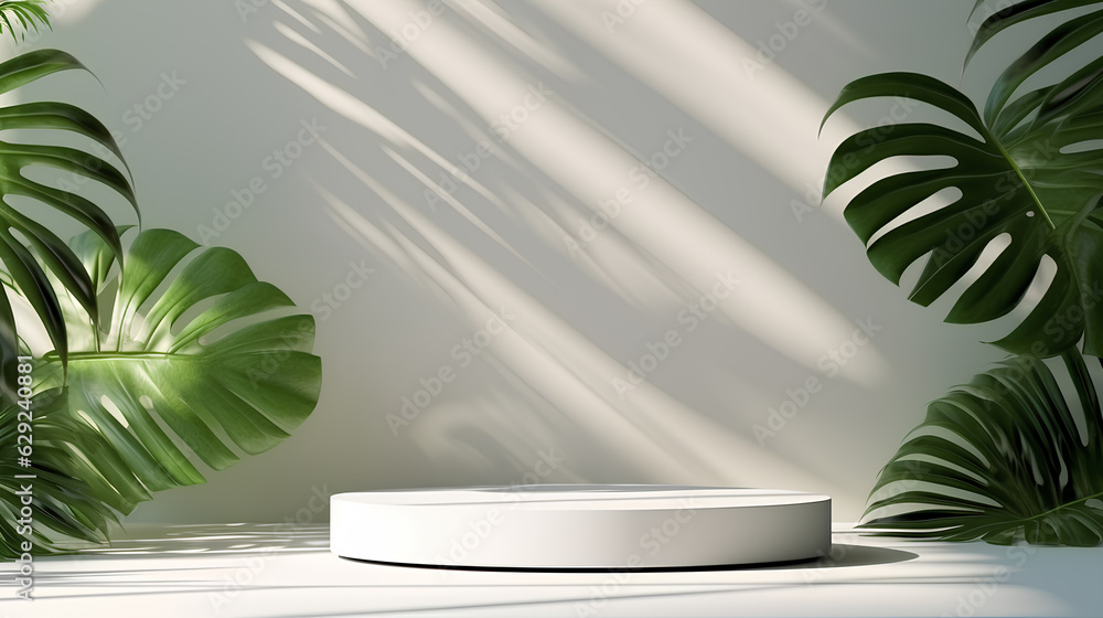 Luxury smooth round white podium, cosmetic product display background, skincare, beauty treatment product background, Generative AI Luxury smooth round white podium, cosmetic product display background, skincare, beauty treatment product background, Generative AI