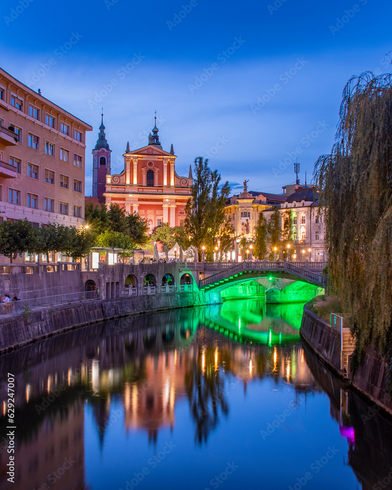 Ljubljana city center, Central Slovenia Region