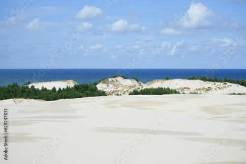 Sandy dunes in Slowinski National Park in Poland.   eba