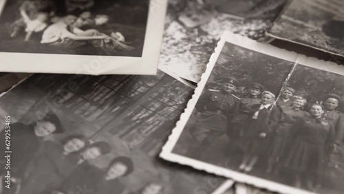 Different post-war family photos the end of 1940s