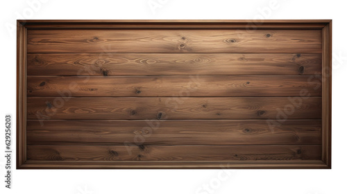 texture of old brown wooden banner - wood background. Created with Generative AI 