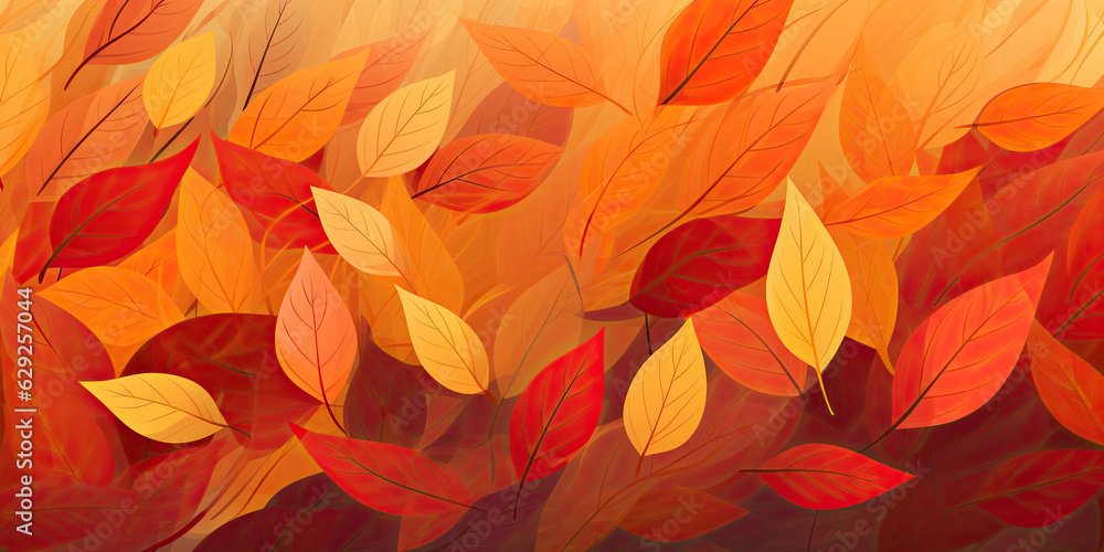 Abstract autumn leaves background.