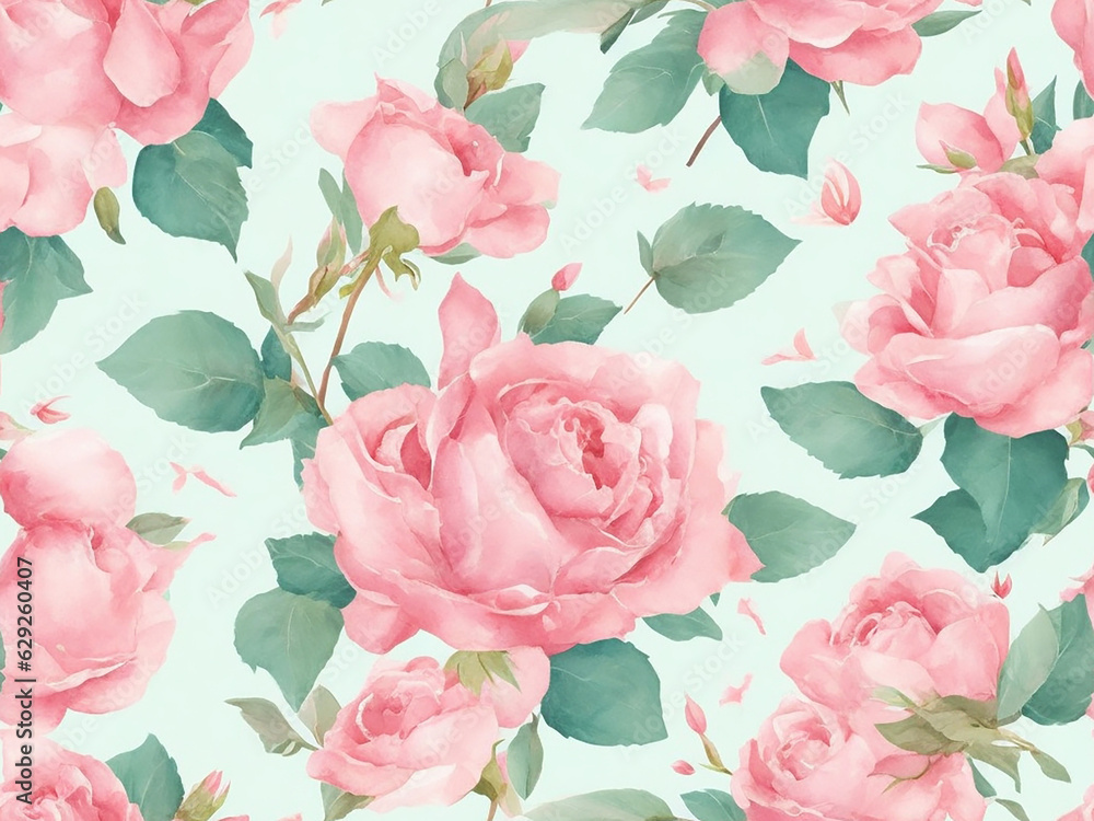 pink roses background AI pink roses background AI