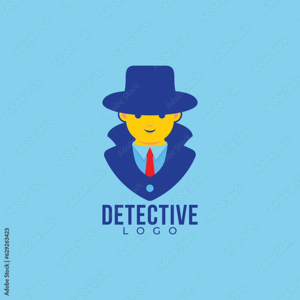 detective logo design concept template