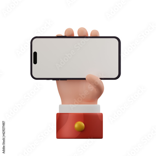 10 Phone Hand Gesture 3D Illustrations