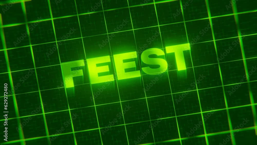 3D rendered animation of the word