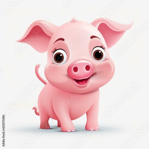   pig  clipart  cartoon  vector  white  background  1690733841  301985