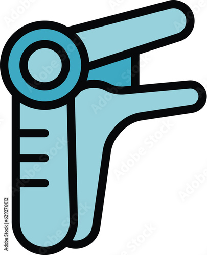 Menopause tool icon outline vector. Woman hormone. Health female color flat