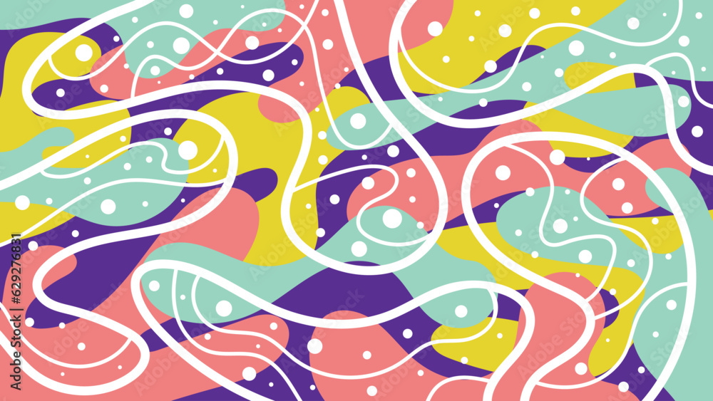 Abstract liquid shapes colorful background Abstract liquid shapes colorful background