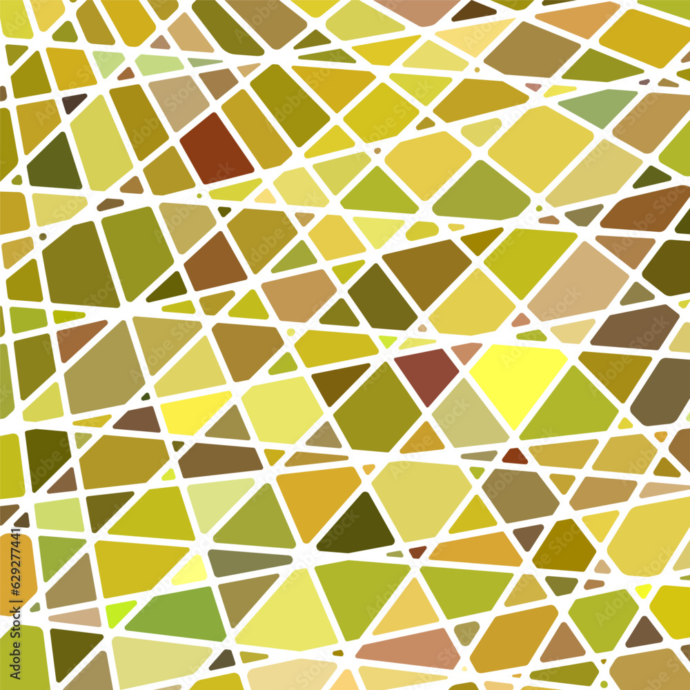 abstract vector stained-glass mosaic background - yellow and brown abstract vector stained-glass mosaic background - yellow and brown