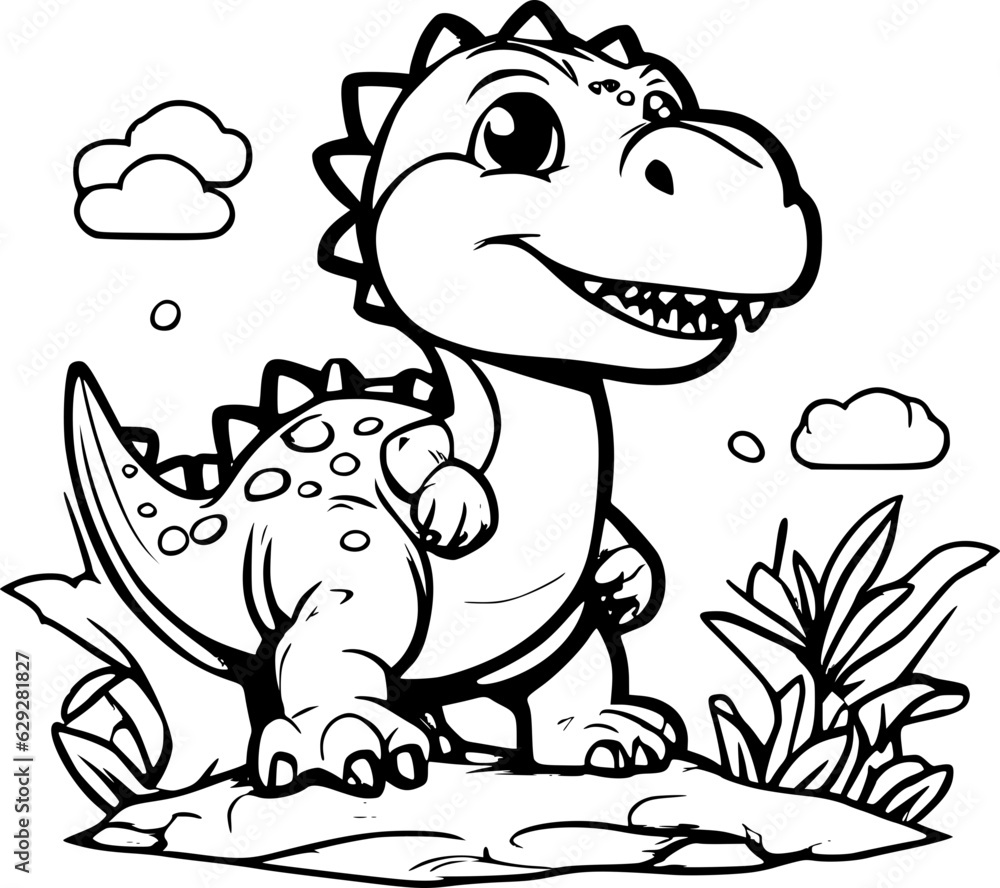 Fototapeta premium Dinosaur Cartoon