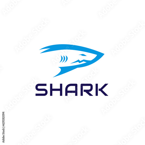 vector shark icon logo illustration