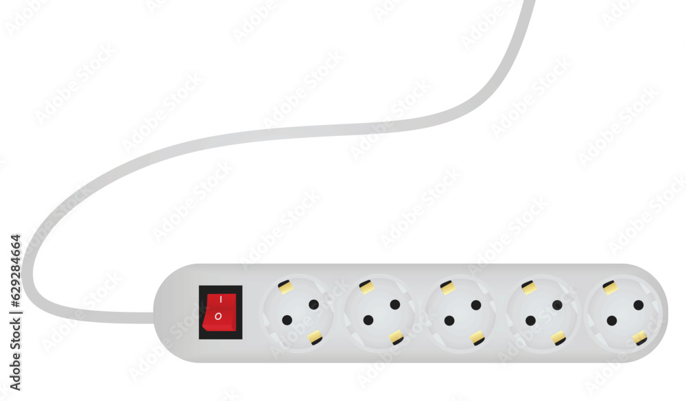 Electric plug socket, vector illustration Electric plug socket, vector illustration