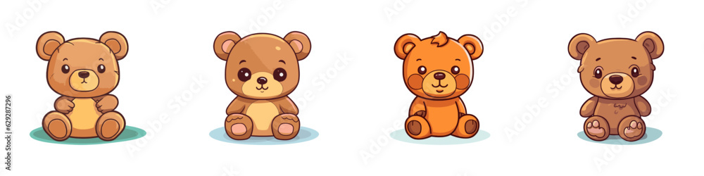 Teddy bear cartoon icon. Vector illustration. Teddy bear cartoon icon. Vector illustration.