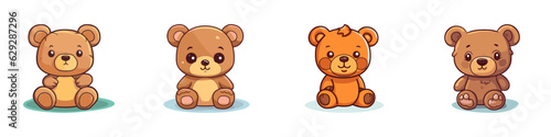 Teddy bear cartoon icon. Vector illustration. © Татьяна Петрова